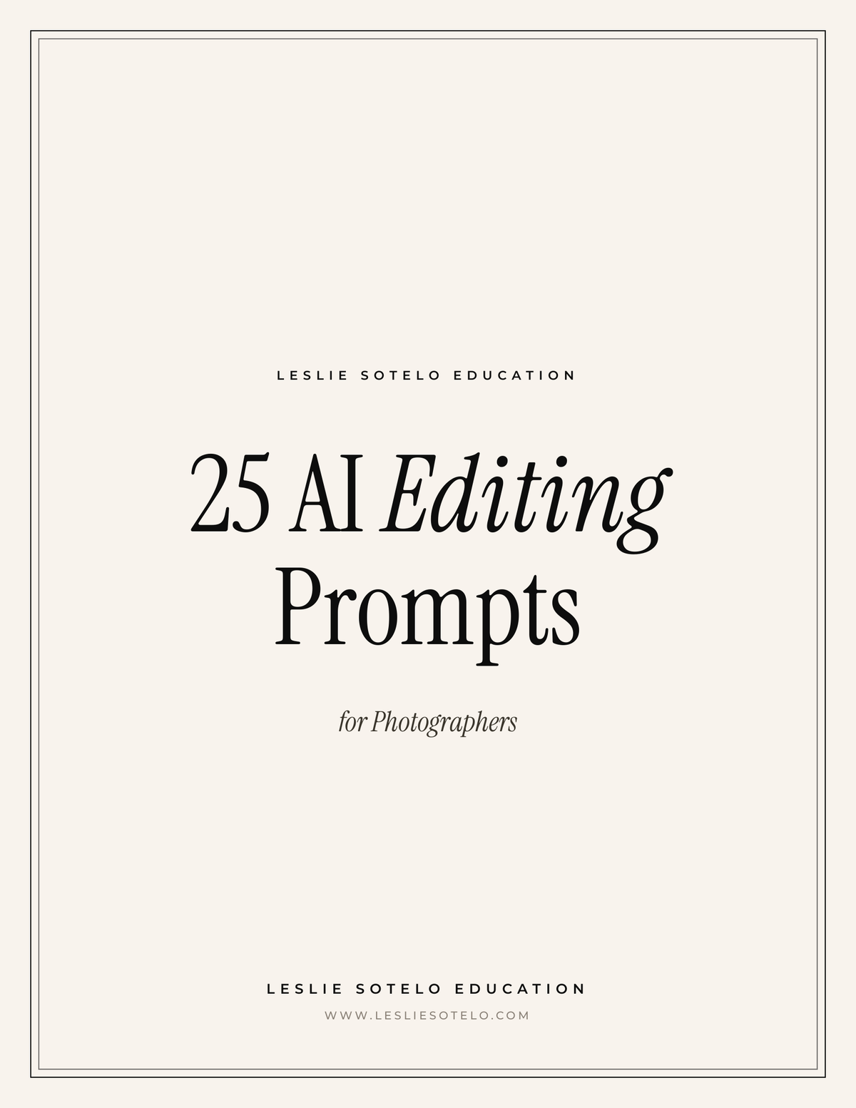 25 AI Editing Prompts for Photographers